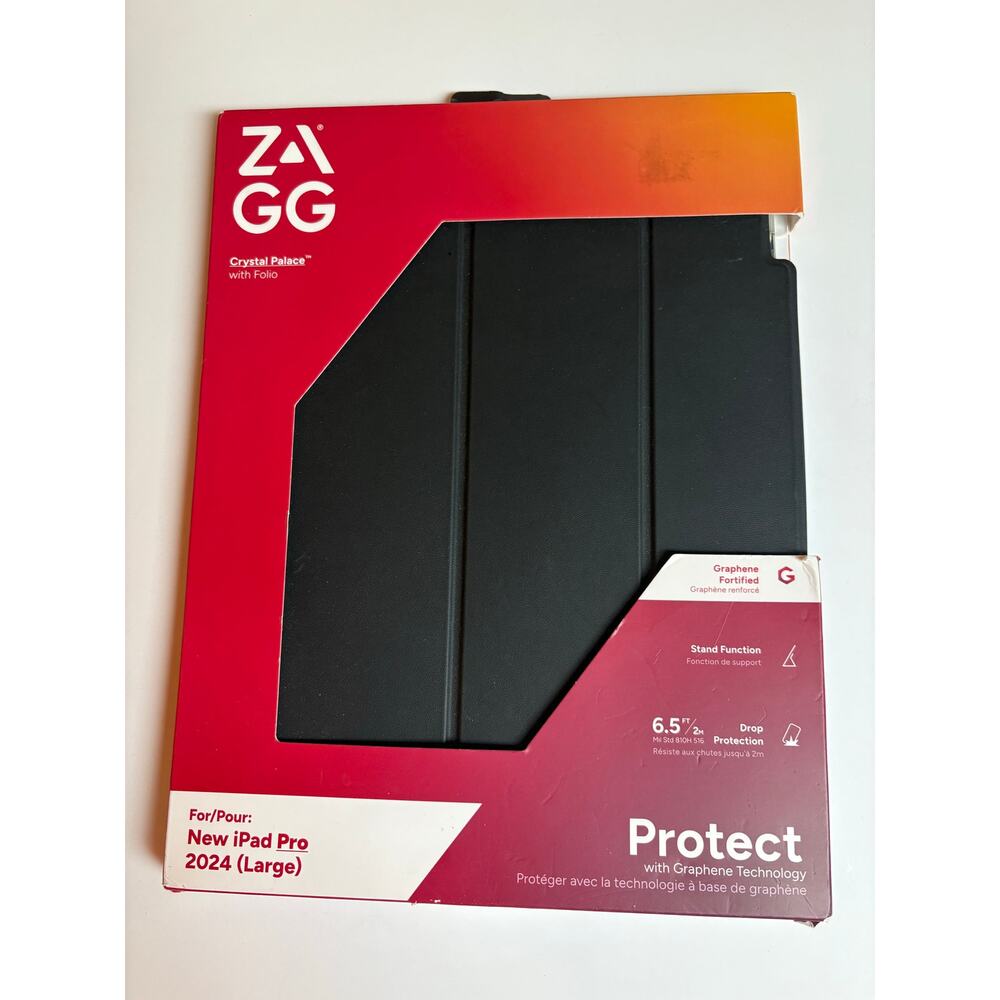 ZAGG Crystal Palace Folio iPad Pro 2024 with Integrated Stand